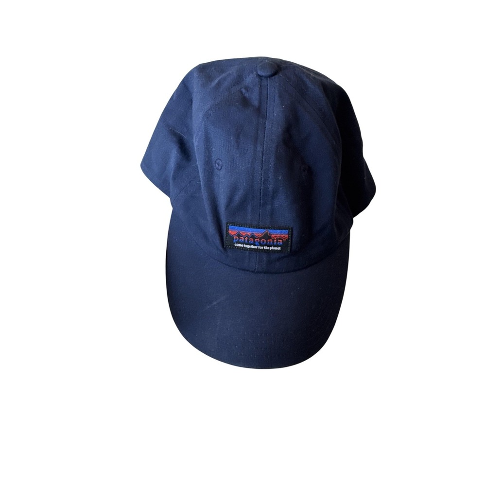 Patagonia Hat Cap Strap Back Mens One Size Blue Organic Cotton Patch Logo